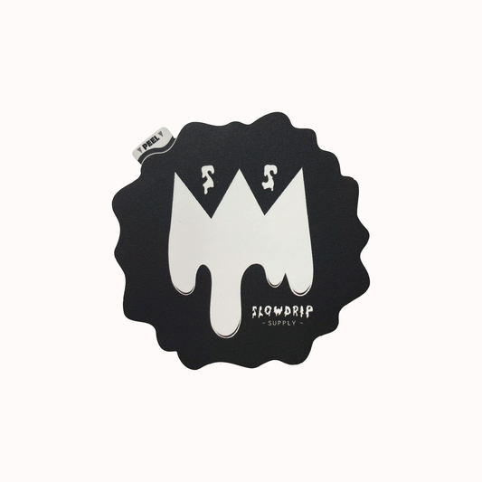 Slowdrip Supply Bottle Cap Sticker - Matte Black